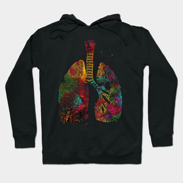 Lungs Art Hoodie by erzebeth